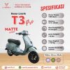 Sepeda Motor Listrik Vespa Uwinfly T3S Pro Scooter Matic 1200 Watt