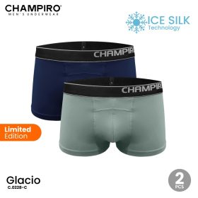 CHAMPIRO Celana Dalam Pria | "GLACIO" Ice Silk Trunk Pria isi 2pcs C.0228 - M