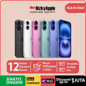 Apple iPhone 16 / 16 Plus 16+ 128GB 256GB 512GB Garansi Resmi Indonesia - iPhone 16 128GB, Ultramarine