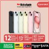 Apple iPhone 15 - iPhone 15 Plus 15+ 128GB 256GB 512GB - Garansi Resmi Indonesia - iPhone 15 128GB, Black
