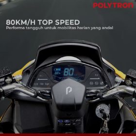 SUBSIDI POLYTRON Fox S Electric Sepeda Motor Listrik - OTR JABODETABEK - Graphite Gr