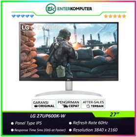 LG 27UP600K-W 27" UHD 4K IPS HDR400 Monitor / Monitor 27 Inch