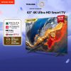 [FREE ONGKIR JABODETABEK] [KHUSUS ONLINE] Toshiba TV 43" 4K UHD Smart TV - Dolby Vision for Gaming Atmos MEMC VRR ALLM Game Deck Netflix Disney+ Youtube Voice Control Apple AirPlay WIFI Dual Band Bluetooth HDMI 2.1 Digital - 43E330NP