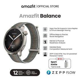 Amazfit Official Smartband Balance 46mm SmartWatch Bluetooth Phone Call AI Fitness Coach Sleep &Health Tracker With Body