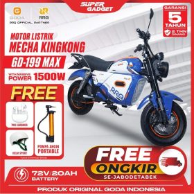 GODA 199 MAX MECHA KINGKONG Motor Listrik 72V/20AH Garansi Resmi [ Cashless ] - RRQ Gray Orange
