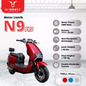 Sepeda Motor Listrik Uwinfly N9 pro