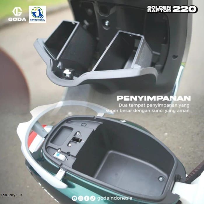 GODA GOLDEN RAPTOP 220 MOTOR LISTRIK SUBSIDI - KENDARAANKU OFC - PALM GREEN, OFF THE ROAD - Gambar 7