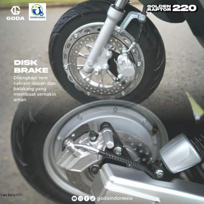 GODA GOLDEN RAPTOP 220 MOTOR LISTRIK SUBSIDI - KENDARAANKU OFC - PALM GREEN, OFF THE ROAD - Gambar 8