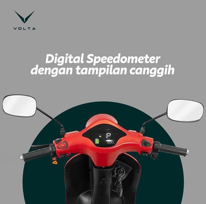 (BOOKING FEE) VOLTA MANDALA MOTOR LISTRIK - Merah - Gambar 3