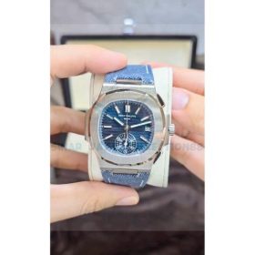 jam tangan pria automatic strap opaline blue gray denim D.40mm