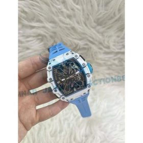 Jam tangan pria automatic RM35 03 Rafael Nadal ntpt blue rubber strap D.40mm